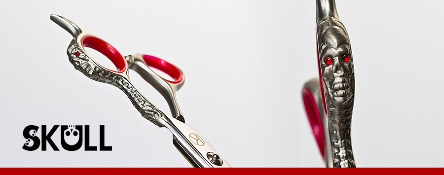 Skull Hairdressing Scissors from Kanpeki
